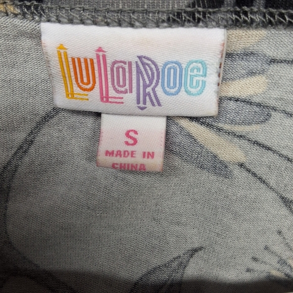 LuLaRoe Gray Midi Sheath Dress with Crew Neck - Picture 3 of 11